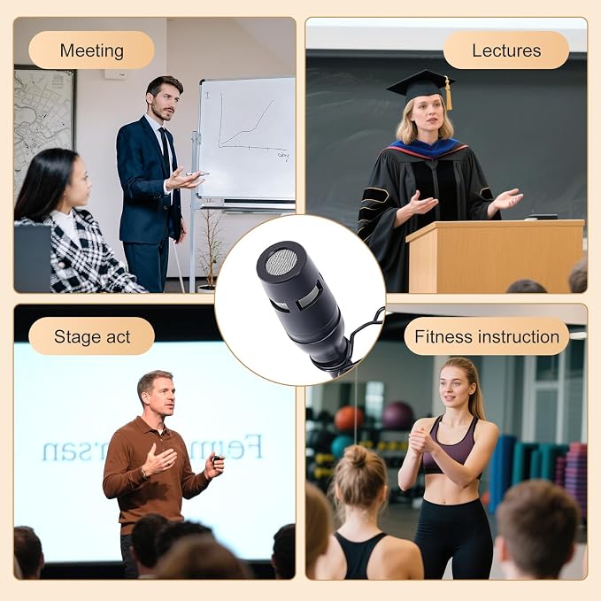 Lavalier Microphone, Cardioid Condenser Clip On Microphone, Lapel Microphone Compatible with AKG/Samson Microphone Wireless System, Mini 3 Pin XLR Plug, Ideal for Lectures, Theater, Actors - Image 7