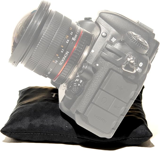 TBag Tripod Bean Bag - Portable Camera & Smartphone Stabilizer - Compact Support for Photo, Video, Flashes, Accessories - Travel Friendly Quick Setup Tripod Alternative Camera Bean Bag | Black - Image 6
