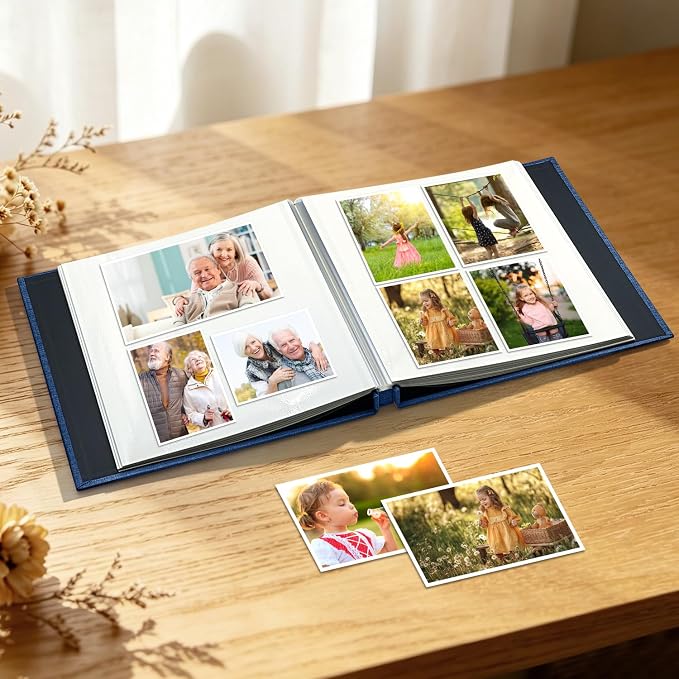 Large Photo Album Self Adhesive Scrapbook Album for 4x6 5x7 8x10 Pictures DIY Photo Book as Scrapbooking Supplies Kits, Birthday Gifts for Women Mom Wedding Baby Family Travel - Image 2