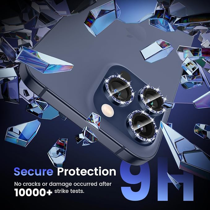 Tensea Camera Lens Protector Compatible for iPhone 17 Pro Max/17 Pro/15 Pro Max/15 Pro/16 Pro Max/16 Pro/14 Pro Max/14 Pro, Metal Tempered Glass Cover Camera Screen Protector Accessories,Case Friendly - Image 5