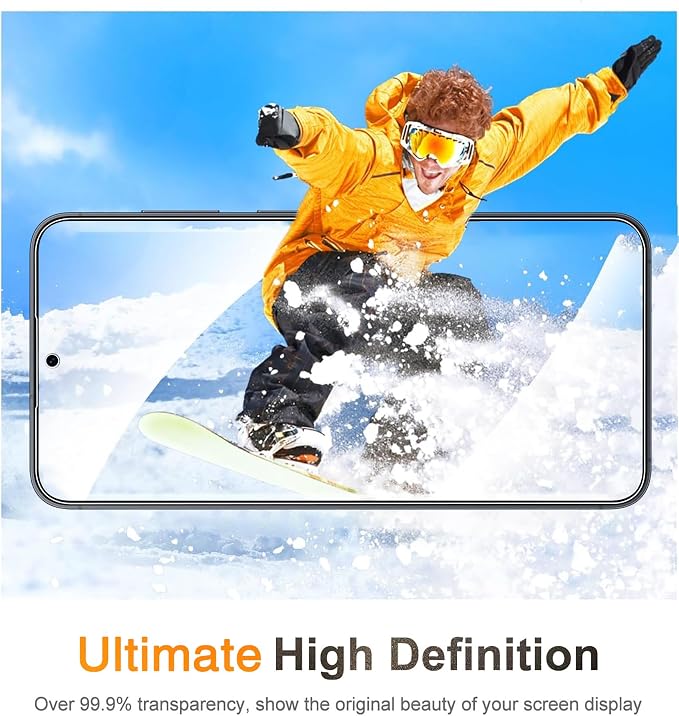 Wiaocit Tempered Glass Screen Protector for Samsung Galaxy S25 Plus | 3+3 Pack, 9H Hardness, Camera Lens Protector, Installation Frame, Bubble Free, Case Friendly - Image 7