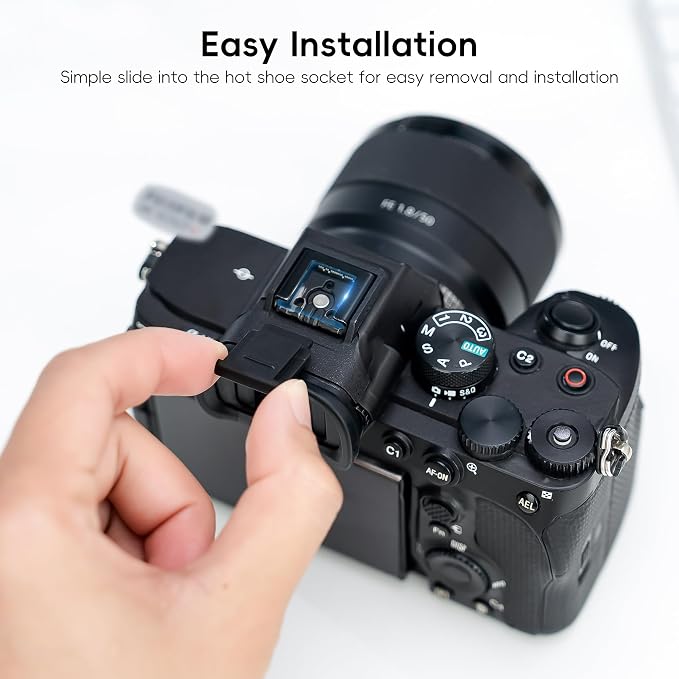 JJC 2 PCS Camera Hot Shoe Cover Cap for Sony A7IV A7III A6100 A6000 ZV1 A7C | Replaces Sony FA-SHC1M, for Sony ZV-E10 II ZV-1 II A7C II A7R V IV A7 V IV III A7S III A6400 A6100 RX1R III A9 III A99 II - Image 3