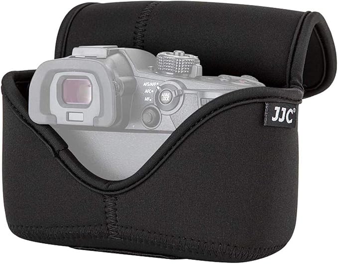 JJC Ultra Light Neoprene Camera Case Pouch Bag for Canon EOS R EOS RP +24-105mm Lens, 80D 70D 750D +18-135/17-85/18-55mm, Nikon D7500 D7200 D5500, Panasonic GH5 GH5S +12-60mm Lens, Water Resistant - Image 8