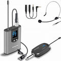 Alvoxcon Wireless Headset Lavalier Microphone System Wireless Lapel Mic Best for iPhone, DSLR Camera, PA Speaker, YouTube, Podcast, Video Recording, Conference, Vlogging, Church, Interview, Teaching by Alvoxcon