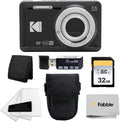 Kodak PIXPRO FZ55 Digital Camera (Black) + Black Point & Shoot Camera Case + 64GB SD Memory Card + Tri-fold Memory Card Wallet + Hi-Speed SD USB Card Reader + More! by PHOTO4LESS