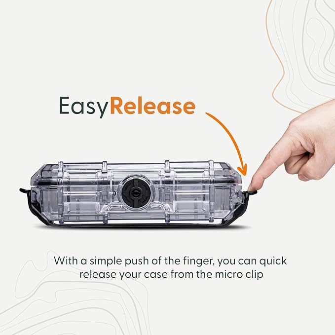 Evergreen X Seahorse Micro Clip/Wall Mount Bracket System Compatible with Seahorse 56 Micro Cases/Permanent or Non-Permanent Mount Options/Easy Access/Quick Release System (Micro Clip) - Image 3