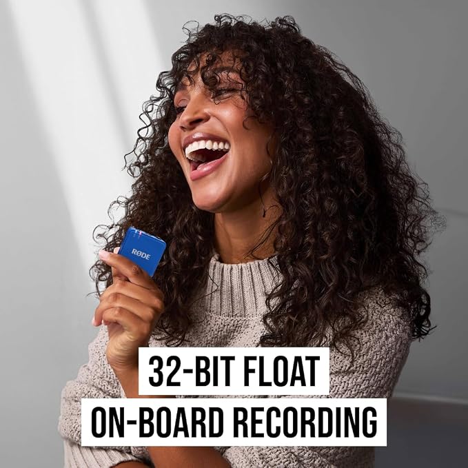RØDE Wireless GO (Gen 3) – Compact Wireless Mic – Pristine Audio, 32-bit Float Recording, Automatic Level Control, for Phones, Cameras and Computers (Cobalt) - Image 2