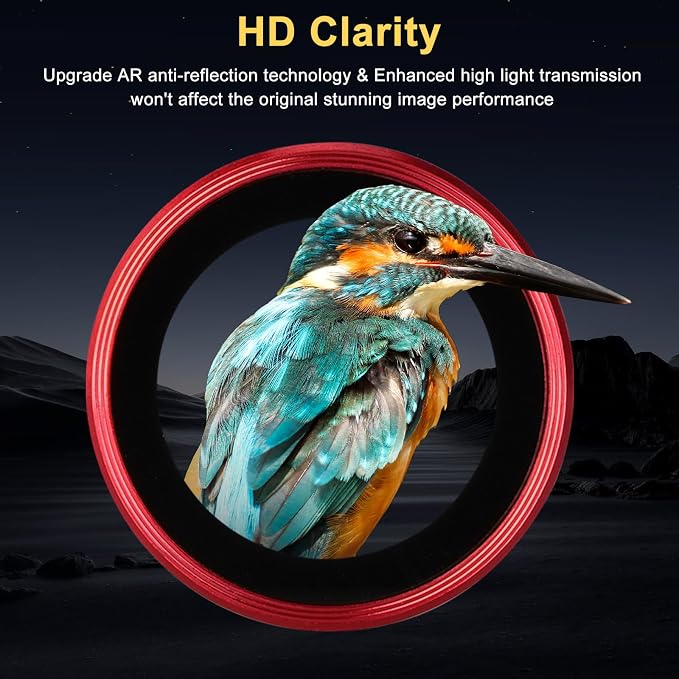 Camera Lens Protector for Samsung Galaxy S26 Ultra, Red | Tempered Glass, Auto-align Tray, Easy Installation, Case Friendly, Anti-Scratch, HD Clear, Ultra Slim - Image 3