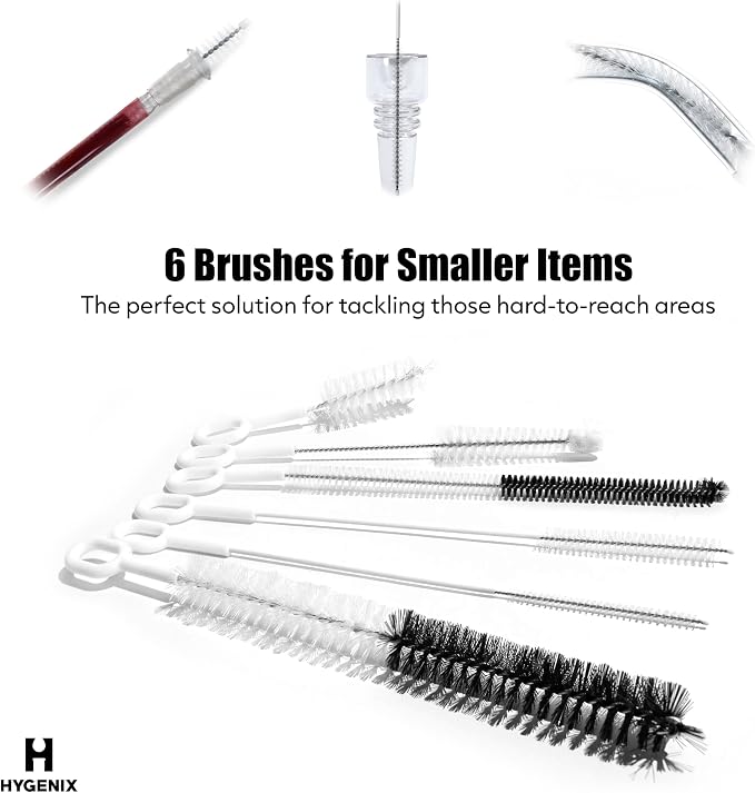 Pipe Perfect Mini Brush Set – 7-Piece Precision Cleaning Kit for Small & Hard-to-Reach Areas | Micro Detail Brushes for Glass, Metal & Silicone | Scratch-Safe, Durable & Reusable (Mini Pack) - Image 2