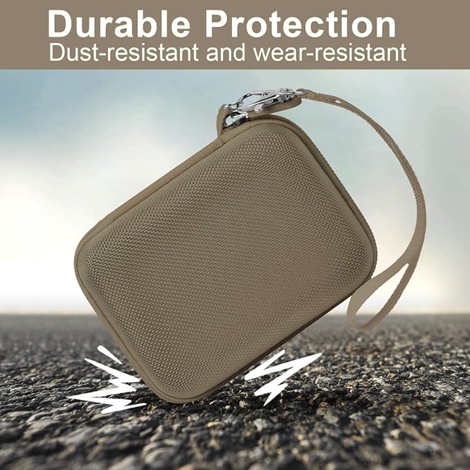 ALKOO Digital Camera Case for CAMKORY, Camera Pouch for KODAK Pixpro -Brown | for Lecran/for VAHOIALD Point and Shoot Camera, Hard Carrying Case with Mesh Pocket, Compact for Vlogging, Travel and Storage - Image 5