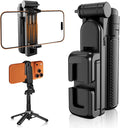 Pocket Phone Tripod, 3-in-1 Portable Selfie Stick Tripod with Remote, 360° Rotation Cell Phone Tripod Stand, Extendable Mini Tripod for iPhone Android Phones (Clip Mount) by SonixForce