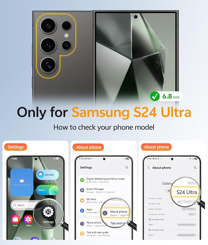 FNTCASE for Samsung Galaxy S24 Ultra Case, Compatible with Magsafe Green | Screen Protector, Full Camera Protection, Translucent Matte, 14FT Military Grade Drop Proof, Protective Phone Cover - Image 2