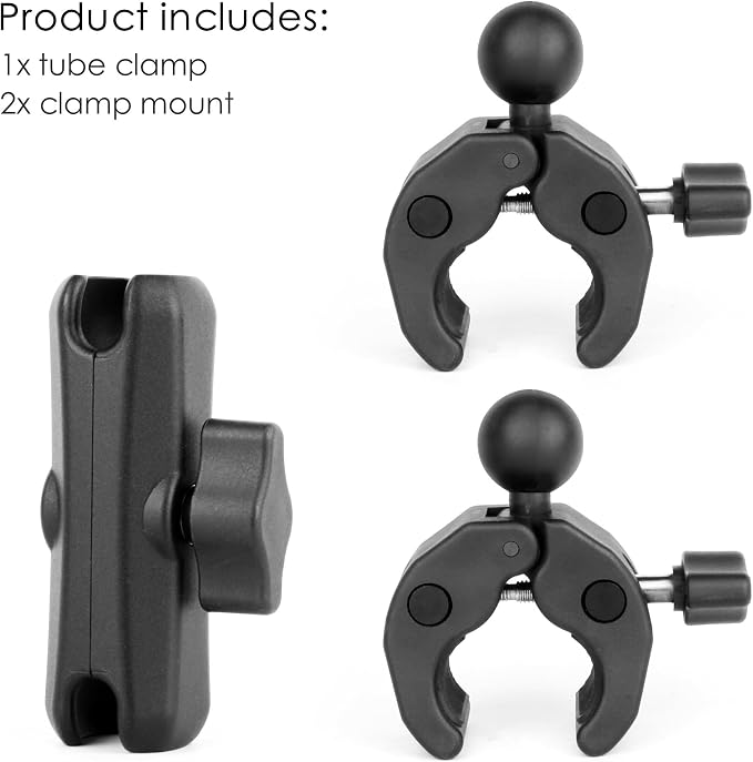 Double Super Clamp Camera Mount Umbrella Clamp for Chair | Umbrella Holder with 360° Ball Head Magic Arm for Stroller/Wheelchair/Beach Wagon/Golf Cart/Pole/Light Stand/Motorcycle - Image 9