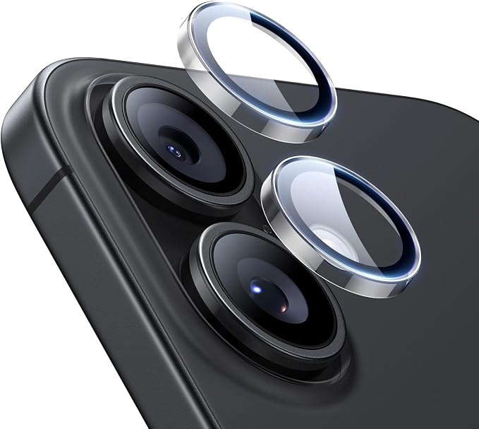 ESR for iPhone 17/16/16 Plus Camera Lens Protector, 1 Pack, Clear | Individual Camera Cover, 9H Tempered Glass, Original Camera Clarity, Scratch-Resistant, Case Friendly by Unknown