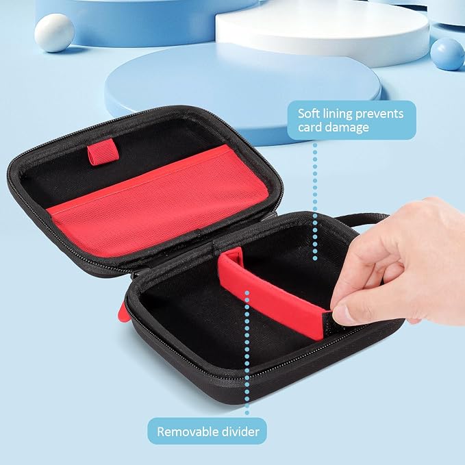 ProCase Trading Card Case, Hard Travel Storage Holds 300+ Cards -Black | Compatible with MTG, TCG, Yu-Gi-Oh, Lorcana, Removable Divider for Flexible Organization, Multiple Color Options Available - Image 5