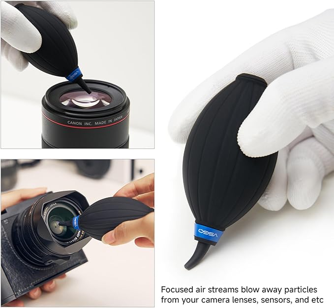 VSGO DKL-20F Sensor Cleaning Kit for Full Frame Cameras (24mm) | Compatible with Canon, Nikon, Sony, Pentax & DSLR, All-in-One Camera Cleaning Kit Including Swabs, Lens Pen, Air Blower, Etc. - Image 2