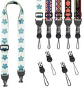 FIEIL Blue Floral Shoulder Strap, Adjustable Camera Strap with 2 Sets of Quick-Release Buckles, Comfortable Neck Strap for iPad, Tablet, Camera, Laptop, Binocular, Luggage Bag by FIEIL