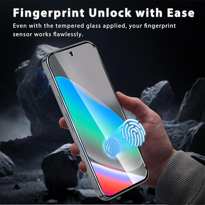 3 Pack for Google Pixel 10 Screen Protector | Case Friendly Tempered Glass Film, Fingerprint Unlock, HD Clear, Phone Case Fit - Image 2