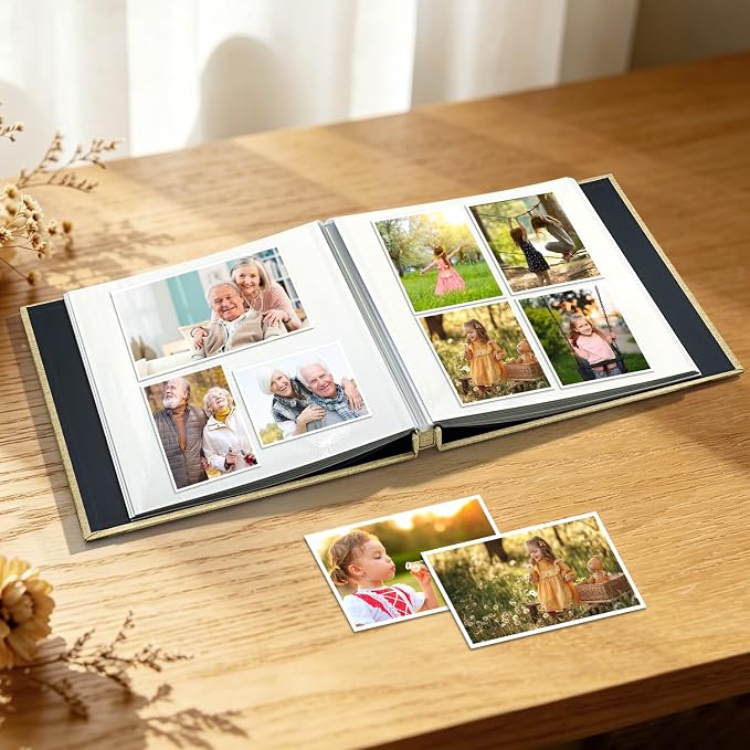 Large Photo Album Self Adhesive Scrapbook Album for 4x6 5x7 8x10 Pictures DIY Photo Book for Wedding, Anniversary, Christmas, Baby Shower, Ideal for Preserving Precious Moments - Image 2