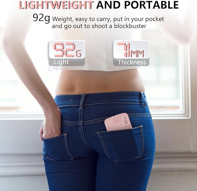 BANSINE LED Phone Light - USB-Rechargeable Portable Photo Light with 97+ CRI, Up to 6500K Color Temperature for Selfie, Zoom Conference, Video, Makeup and Live Stream - Image 6