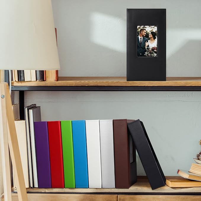 Vienrose Photo Album 4x6 Holds 300 Photos, PU Leather Cover Picture Book with 300 Horizontal Pockets, Slip-in Photo Album for Wedding, Baby Memories, Family, Acid-Free Photo Storage Gift, White - Image 6