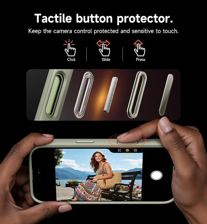 SURITCH for iPhone 17 Case with Camera Control Cover, Camera Slide Cover and Adjustable Kickstand, Compatible with MagSafe, Shockproof Bumper Protective Cases 6.3 Inch, Green - Image 6