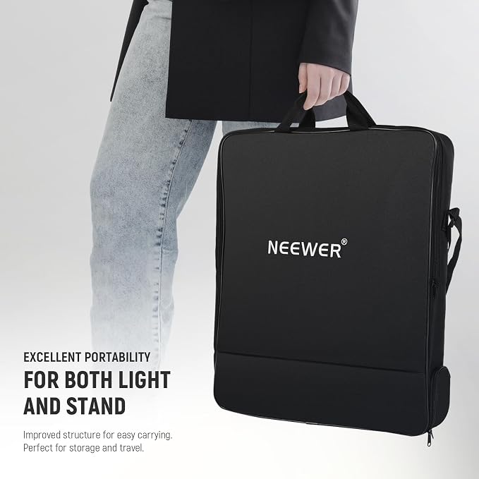 NEEWER 18 inch Ring Light with Tripod Stand and Phone Holder, Ultra Thin Video Ringlight 2900K-7000K TLCI98 App Control, Softer Lighting for Lash Tattoo Makeup Live Stream TikTok, RP18B Pro White - Image 8