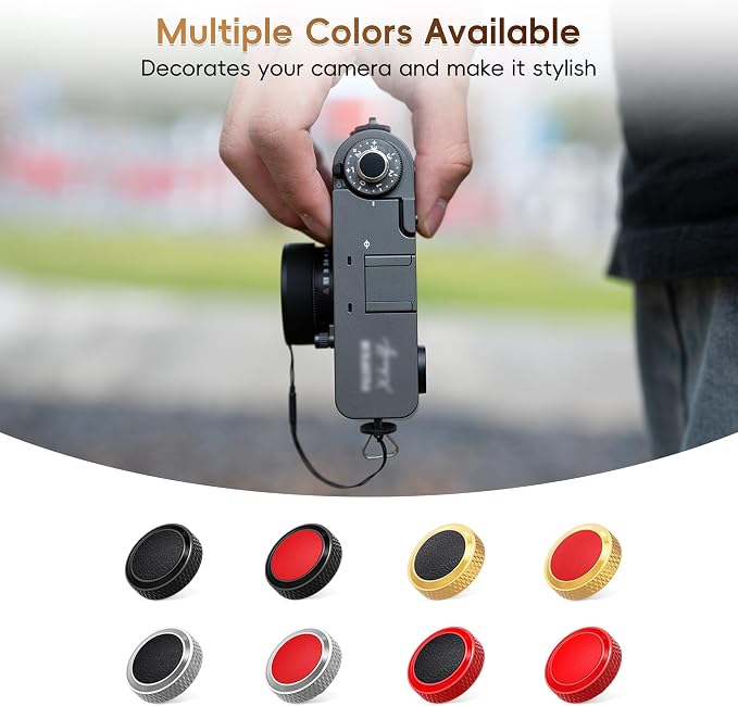 JJC Camera Soft Shutter Release Button for Fuji Fujifilm Leica Nikon Sony | Silver Shutter Button for Fujifilm X100VI X-T50 X-T30 III II X-T5 X-E5 X-M5 X Half Leica Q3 M10 M9 Nikon Zf Df F3 Sony RX10IV - Image 7