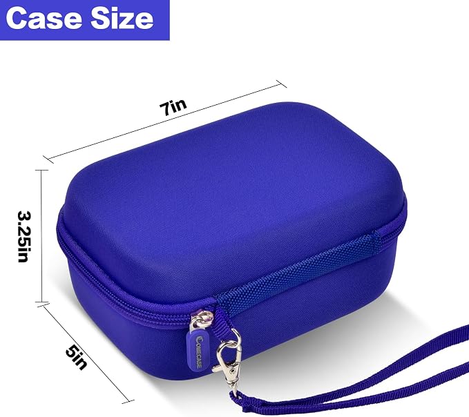 Comecase USB Flash Drive Case, Holds 44 USB Drives and 9 SD Cards | Pre-Cut Foam Fits Mixed Drive Sizes Flash Drive; EVA Shell Protects Data on the Go, Blue, Large, Case Only - Image 5