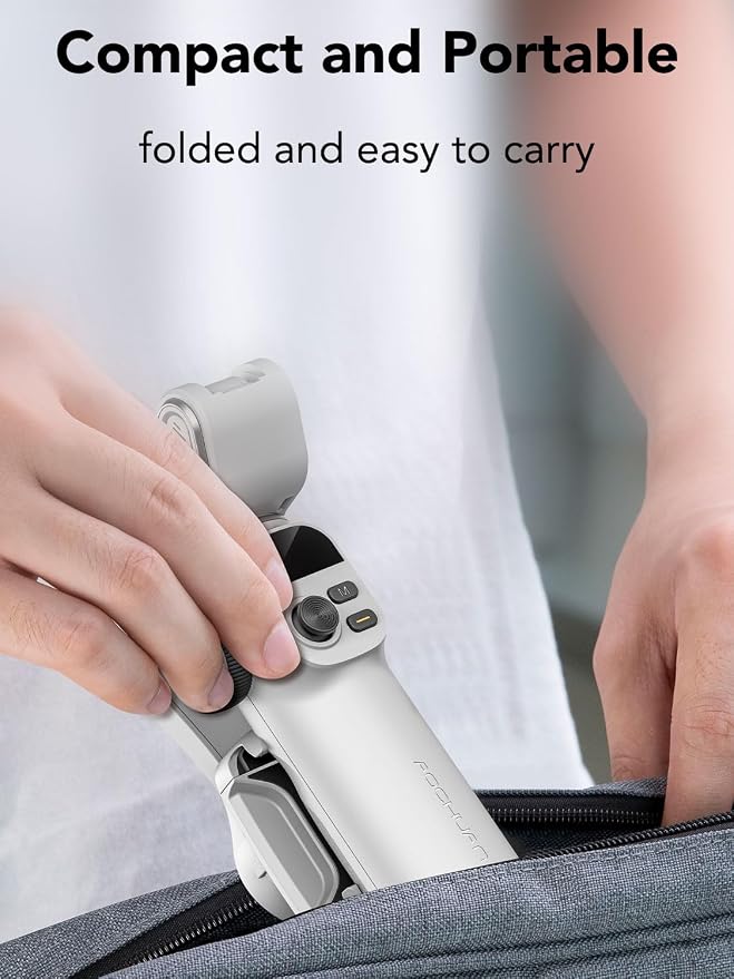 AOCHUAN Gimbal Stabilizer for Smartphone,NO APP Tracking,20CM Extension Rod,Face & Object Tracking stabilizer for iPhone & Android,3-Axis OLED Gimbal for Video Recording-AOCHUAN Smart X2AI Black - Image 7