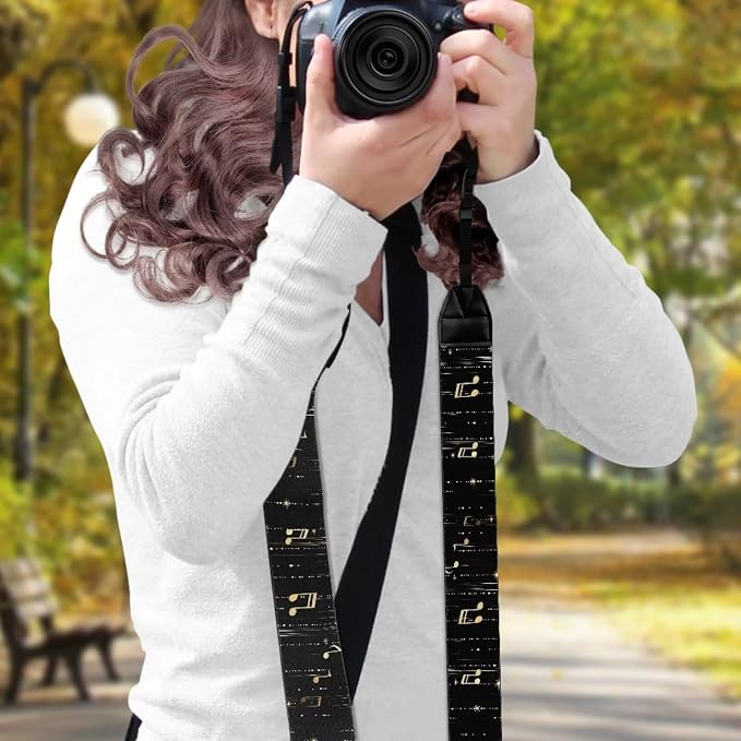 Coldinair Black Adjustable Camera Strap Universal Neck & Shoulder Soft Padded Strap for All DSLR Cameras,Binoculars - Image 3