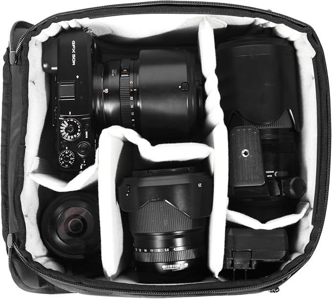Peak Design Camera Cube V2, Medium, Custom Organization and Protection, Weatherproof Shell with Foam Sub-Lining, FlexFold Dividers Included, Camera Bag Insert Compatible Travel Bags - Image 3