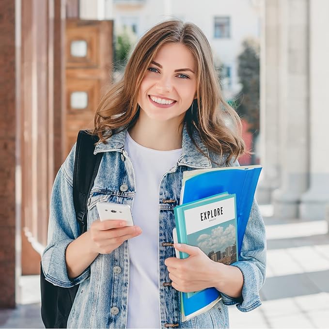 Dunwell Small Presentation Book 5.5x8.5 (2-Pack, Aqua), 24 Pockets Display 48 Half Size Pages, Plastic Binders with Sleeves, 5.5 x 8.5 Mini Booklets, Acid-Free Poly | Acid-Free Poly, Displays 48 Pages, Tear-Resistant Sleeves, Ideal for Documents & Artwork - Image 9