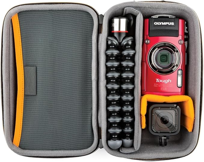 Lowepro Hardside CS 60 Case for Small Drone, Mirrorless Cameras or 2 Action Cameras, 1-2 Lenses, Accessories, 14.00 x 8.51 x 22.71 cm, Black - Image 4