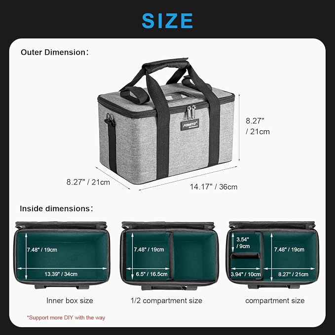 FOMITO Light Carry Bag Camera Case AB-20B Folding Case，35x21x20cm, for Aputure Amaran 100D/S 100X/S 200D/S 200X/S LED Light. - Image 5