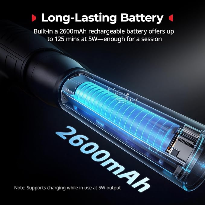 SmallRig RF 05B Portable LED Photography Flashlight, Zoomable Video Light | 1900K-8000K, 5W-8W 2600mAh, Gobos Film Slides Filters Barn Door Spotlight Snoot Diffuser for Content Creators, IP65 - 6137 - Image 7