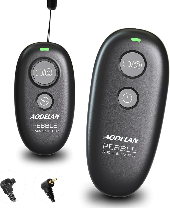Camera Remote Control Wireless Shutter for Canon EOS RP, R6, Rebel T6, T7 | for Canon T5, T3, SL2, 5D Mark II, 5D Mark III, 5D Mark IV, 6D Mark II, 7D Mark II, 7D Series, 5D Series; for Fujifilm X-T3 by AODELAN