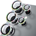 WSKEN for Samsung Galaxy S25 Ultra Camera Lens Protector - Ultra Thin | Case Friendly, 9H Shatterproof Tempered Glass, Anti Scratch Metal Circle, Camera Screen Protector Cover Accessories, Glitter by SmartProtectionGreenerFuture