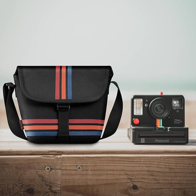 FINTIE Crossbody Camera Bag for Polaroid Now+ Generation 3/2/1 I-Type | Polaroid Originals OneStep+/Onestep 2 VF Canvas Protective Camera Case with Adjustable Strap and Inner Pocket - Image 6