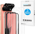 OMOTON 3+2 Pack for Google Pixel 11 Pro Screen Protector 6.3-inch | 3 Pack Tempered Glass Screen Protector&2 Pack Camera Lens Protector with Alignment Framework, Case Friendly(Not for 11/11 XL) by OMOTON