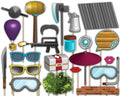 Fortress/Battle Gamer Fortnight Photo Booth Props Kit - 20 Pack Party Camera Props Fully Assembled by BirthdayGalore
