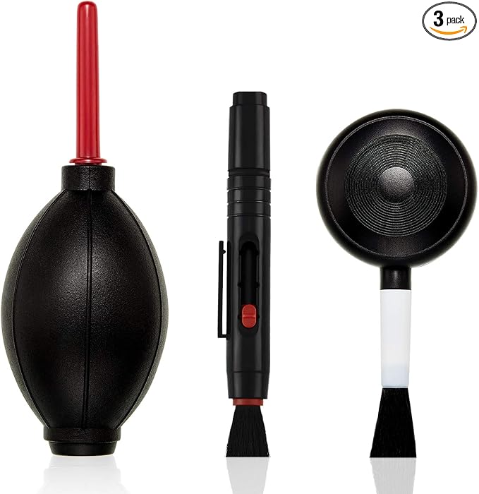 Patelai Camera Cleaning Kit Include Cleaning Pen Brush, Blower Brush Dust Cleaner, Air Blaster Blower Lens Cleaning Kit for Camera, SLR, Telescope, Magnifying Glass, Phone by Patelai
