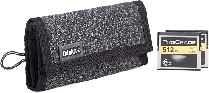 Think Tank Secure Pixel Pocket Rocket V2 Folding Wallet for Multiple Card Sizes (Black Slate) by ThinkTankPhoto