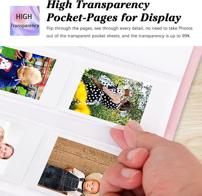 256-pocket Instant Photo Album for Fujifilm Instax mini Photo | Album Book for PoIaroid instant Camera, for Wedding Anniversary Birthday Travel Memories, Keep Your Unique Memories Safe - Image 3