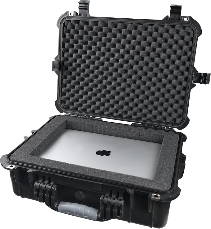 MEIJIA All Weather IP67 Waterproof Hard Camera Case,Hard Protective Case,Hard Case with Customizable Foam,Fit Use of Drones,Camera,Equipments,Pistols(Black,18.5 x14.06x6.93inches) - Image 9