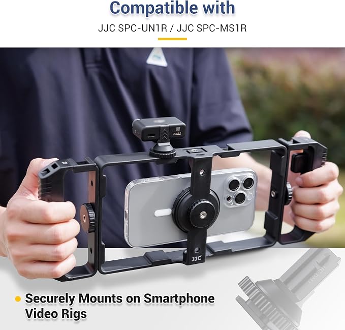 JJC Anti-Slip Cold Shoe Mount Adapter for DJI Mic 2 Receiver,with 1/4"-20 | with Tighten Knob for Stable Mounting,Durable ABS Cold / Hot Shoe Adapter,for DSLR Camera Tripod Vlogging Video Recording - Image 8