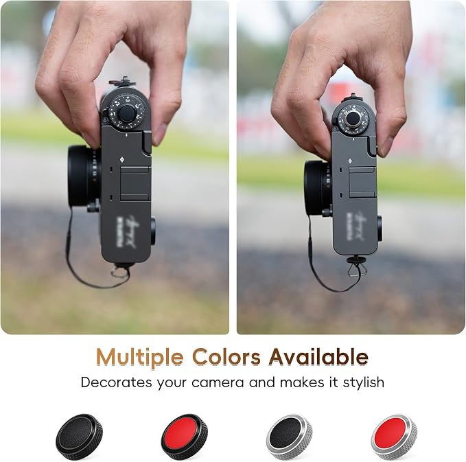 JJC Soft Shutter Release Button for Fujifilm X100VI XT50, Silver, 2-Pack | for Fuji Fujifilm X-T5 X-T50 X-T30 III X-PRO3 X100VI X100V X-E5 X Half Sony RX1R II RX10 IV III Leica Q3 M10 M9 Nikon Zf Df - Image 7