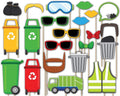 Garbage Truck Photo Booth Props Kit - 20 Pack Party Camera Props Fully Assembled by BirthdayGalore