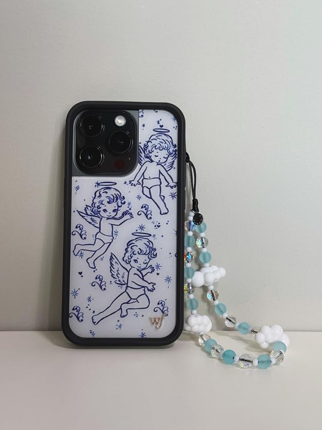 Drawwind Phone Charm Strap Cute Wrist Straps Cell Phone Charm String Y2K Aesthetic Lanyard Wristlet Chain for Case Camera AirPods Bags Keychains (Heavenly Sky) - Image 2