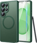 FNTCASE for Samsung Galaxy S25 Ultra Case, Compatible with Magsafe Green | Screen Protector, Full Camera Protection, Translucent Matte, 14FT Military Grade Drop Proof, Protective Phone Cover by FNTCASE